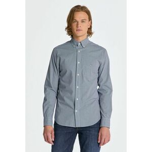 ING GANT REG POPLIN MICRO CHECK SHIRT COLLEGE BLUE kép