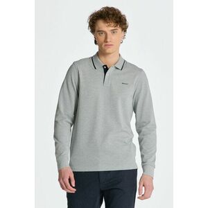 PÓLÓ GANT PIQUE LS POLO GREY MELANGE kép