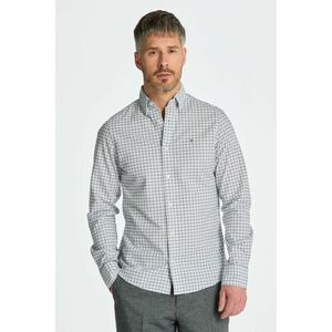 ING GANT SLIM OXFORD STRETCH CHECK SHIRT WHITE kép