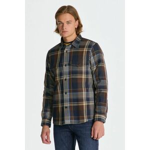 ING GANT HEAVY TWILL CHECK OVERSHIRT MARINE kép