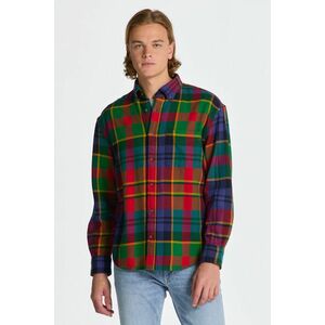 ING GANT REL TWILL CHECK SHIRT RICH RED kép