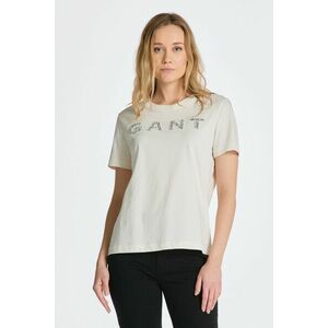 PÓLÓ GANT REL APPLIQUE SS T-SHIRT EGGSHELL kép