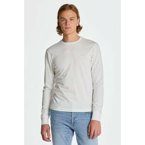 PÓLÓ GANT SLIM MERC JERSEY LS T-SHIRT WHITE kép