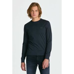 PÓLÓ GANT SLIM MERC JERSEY LS T-SHIRT EVENING BLUE kép