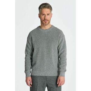 PULÓVER GANT TWISTED YARN C-NECK DARK GREY MELANGE kép