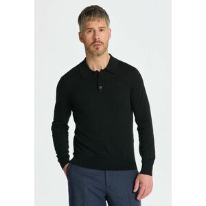 PULÓVER GANT FINE COTTON POLO BLACK kép