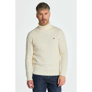 GARBÓ GANT COTTON CABLE TURTLE NECK CREAM kép