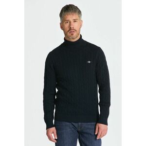 GARBÓ GANT COTTON CABLE TURTLE NECK EVENING BLUE kép