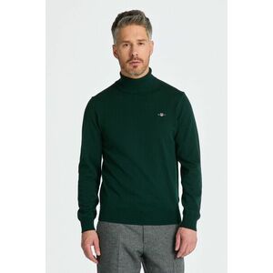 GARBÓ GANT CTN/WO ROLLNECK TARTAN GREEN kép