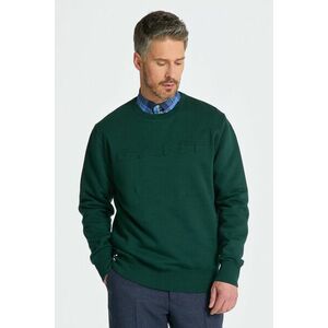 MELEGÍTŐ FELSŐ GANT EMBOSSED SWEAT C-NECK TARTAN GREEN kép