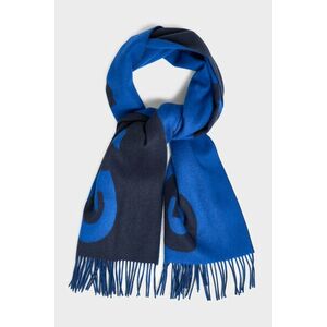 SÁL GANT GRAPHIC JACQUARD WOVEN SCARF EVENING BLUE kép