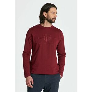 PÓLÓ GANT REG TONAL SHIELD LS T-SHIRT PLUMPED RED kép