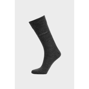 ZOKNI GANT WOOL SOCKS CHARCOAL MELANGE kép