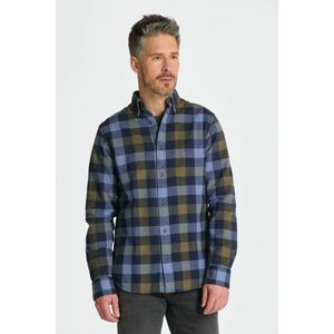 ING GANT REG HERRINGBONE FLANNEL CHK SHIRT MARINE kép