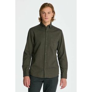 ING GANT REG HERRINGBONE FLANNEL SHIRT DARK CACTUS kép