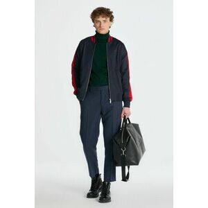 NADRÁG GANT TAPERED HERRINGBONE PANTS MARINE kép