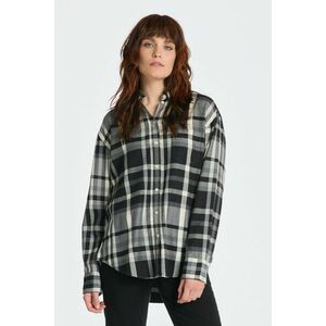 ING GANT RELAXED CHECKED FLANNEL BD SHIRT EBONY BLACK kép