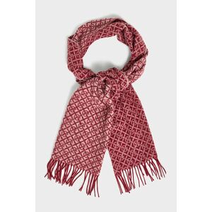 SÁL GANT G PATTERN WOVEN SCARF PLUMPED RED kép