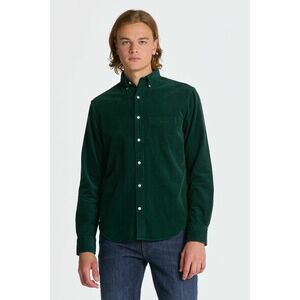 ING GANT REG UT CORDUROY SHIRT TARTAN GREEN kép