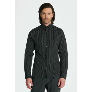 ING GANT SLIM FORMAL PINSTRIPE SHIRT BLACK kép