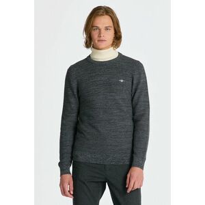 PULÓVER GANT 2TONE LINKS-LINKS C-NECK DK CHARCOAL MELANGE kép