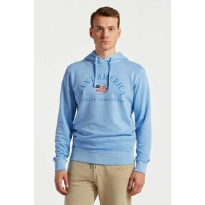 MELEGÍTŐ FELSŐ GANT SUNFADED GANT USA HOODIE GENTLE BLUE kép