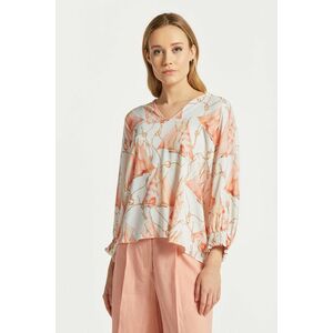 ING GANT V-NECK PRINTED BLOUSE CREAM3 kép