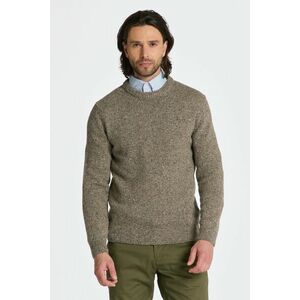 PULÓVER GANT WOOL NEPS C-NECK DARK GREY MELANGE kép