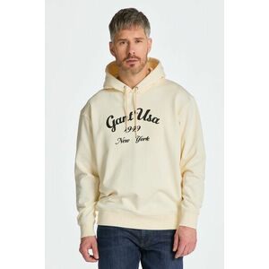 MELEGÍTŐ FELSŐ GANT GRAPHIC HOODIE CREAM kép