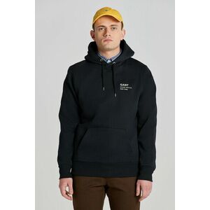 MELEGÍTŐ FELSŐ GANT SMALL GRAPHIC HOODIE BLACK kép