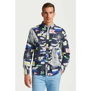 ING GANT REL SAILING PRINT SHIRT EVENING BLUE kép