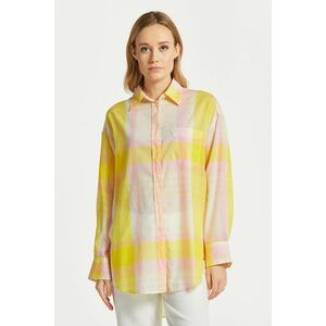 ING GANT OS MADRAS SHIRT CANARY YELLOW kép