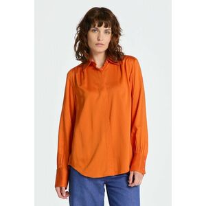 ING GANT REGULAR SATIN SHIRT PUMPKIN ORANGE kép