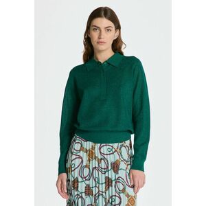 PULÓVER GANT METALLIC LS POLO LAVISH GREEN kép