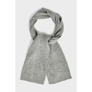 SÁL GANT UNISEX. SHIELD WOOL KNIT SCARF GREY MELANGE kép