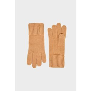 KESZTYŰ GANT WOOL KNIT GLOVES BURNT SUGAR kép