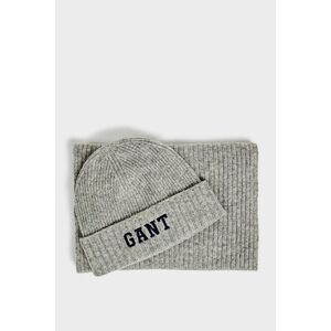 KÉSZLET SAPKA ÉS SÁL GANT BEANIE SCARF GIFT SET GREY MELANGE kép