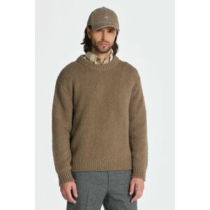 PULÓVER GANT WOOL BOUCLE C-NECK DESERT BROWN kép