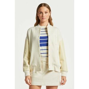 DZSEKI GANT BOUCLE GANT VARSITY JACKET CREAM3 kép