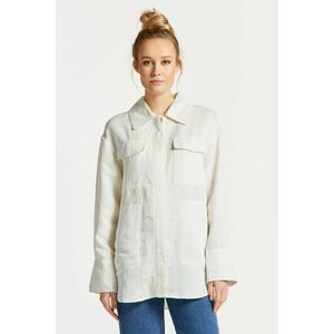 ING GANT LINEN VISCOSE SHIRT JACKET EGGSHELL kép