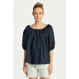 ING GANT GATHERED BLOUSE EVENING BLUE kép