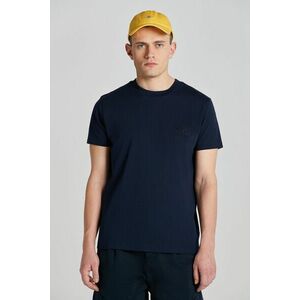 PÓLÓ GANT REG MED TONAL SHIELD SS TSHIRT EVENING BLUE kép