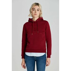 MELEGÍTŐ FELSŐ GANT REG TONAL SHIELD HOODIE PLUMPED RED kép