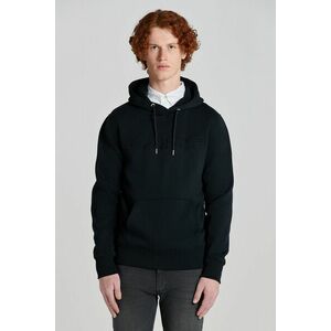 MELEGÍTŐ FELSŐ GANT EMBOSSED SWEAT HOODIE BLACK kép