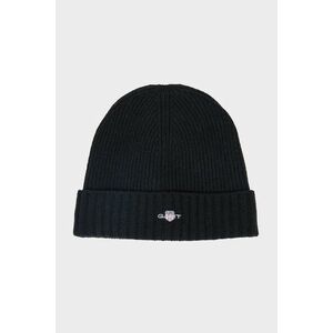 SAPKA GANT UNISEX. SHIELD WOOL BEANIE BLACK kép