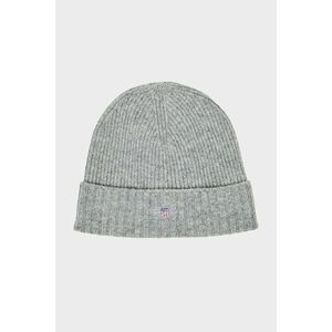 SAPKA GANT UNISEX. SHIELD WOOL BEANIE GREY MELANGE kép