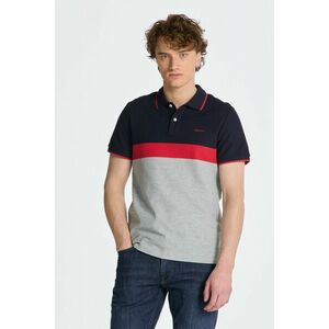 PÓLÓ GANT STRIPE PIQUE SS-POLO GREY MELANGE kép