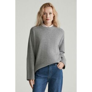 PULÓVER GANT CASHMERE C-NECK GREY MELANGE kép