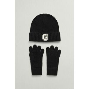 SAPKA ÉS KESZTŰ SZETT GANT G BEANIE & GLOVES GIFT SET BLACK kép