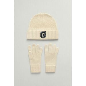 SAPKA ÉS KESZTŰ SZETT GANT G BEANIE & GLOVES GIFT SET CREAM kép